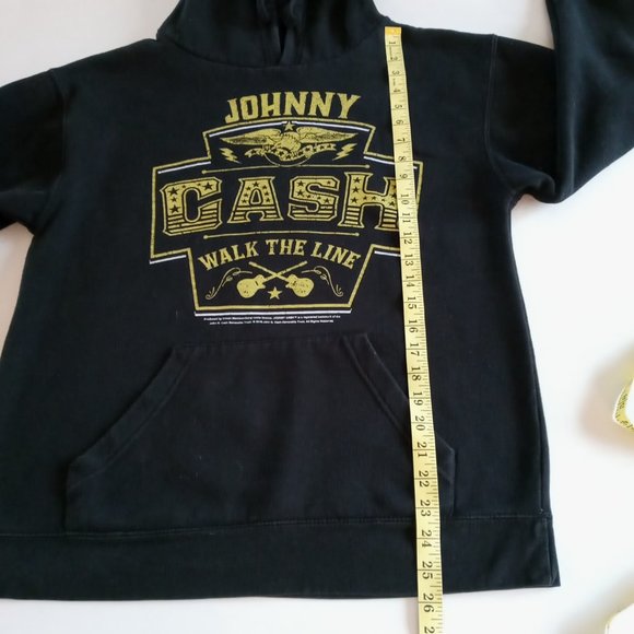 Awesome Johnny Cash "Walk the line" black hoodie - Picture 6 of 7